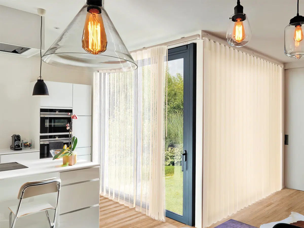 norman smart drape in a kitchen