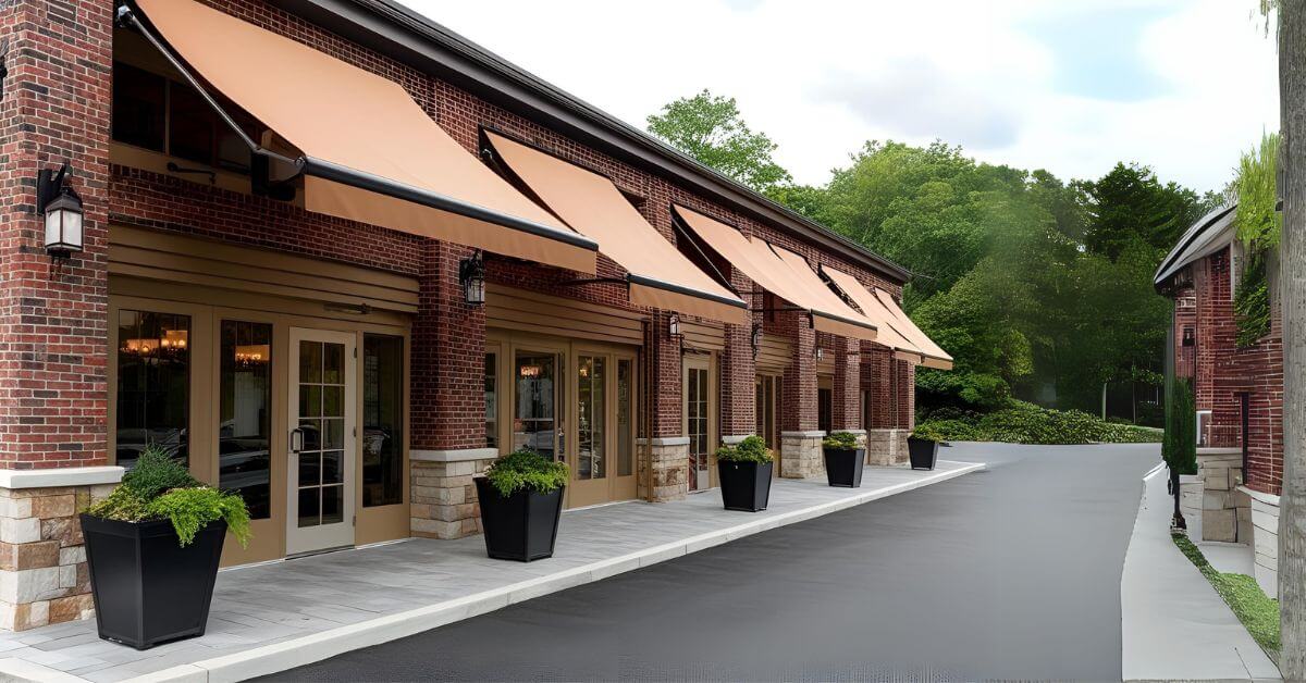 Bloomin' Blinds of Bucks, Montgomery & Greater Princeton 19 Retractable awnings for shops improve comfort, boost curb appeal, and saves energy.