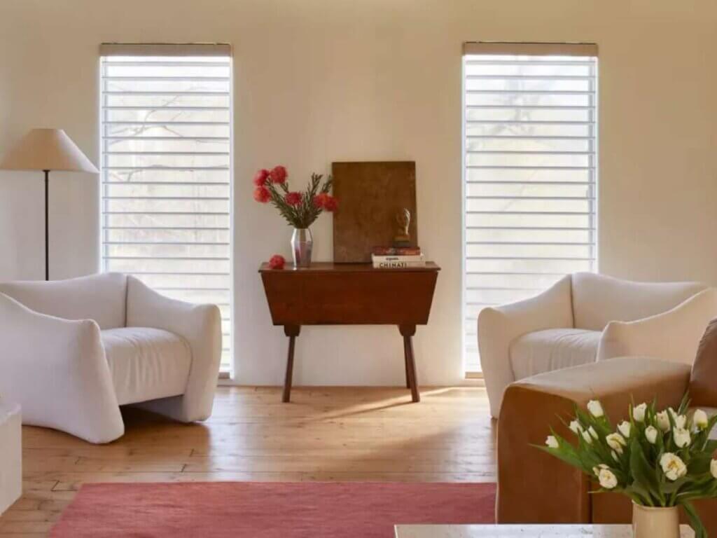 Hunter Douglas Silhouette Shades in Living Room