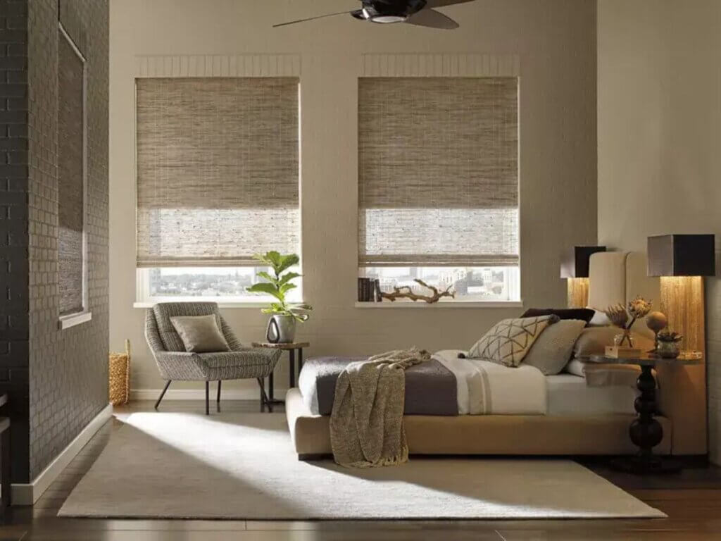 Handcrafted from natural woods, reeds, bamboo, and grasses, Provenance Woven Woods bring an organic, warm touch to your interiors.
