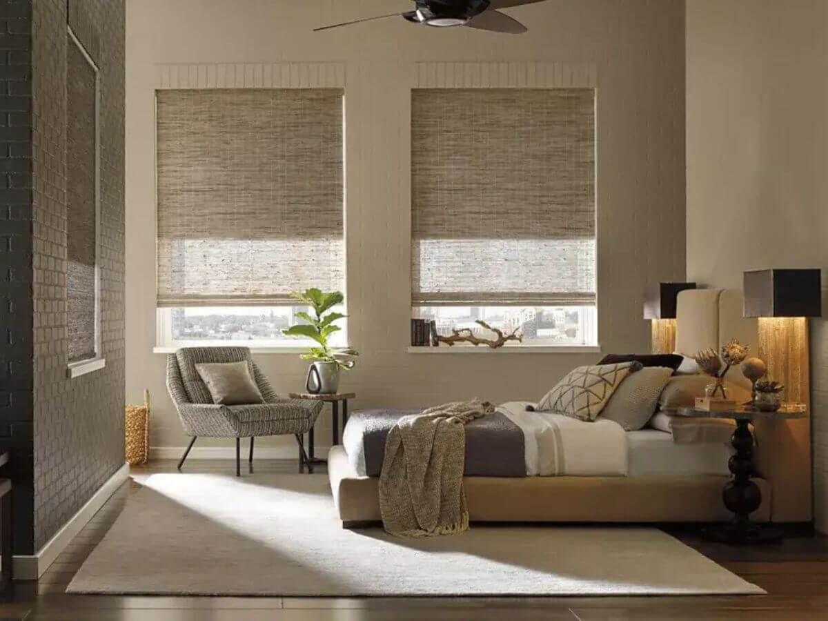 Handcrafted from natural woods, reeds, bamboo, and grasses, Provenance Woven Woods bring an organic, warm touch to your interiors.