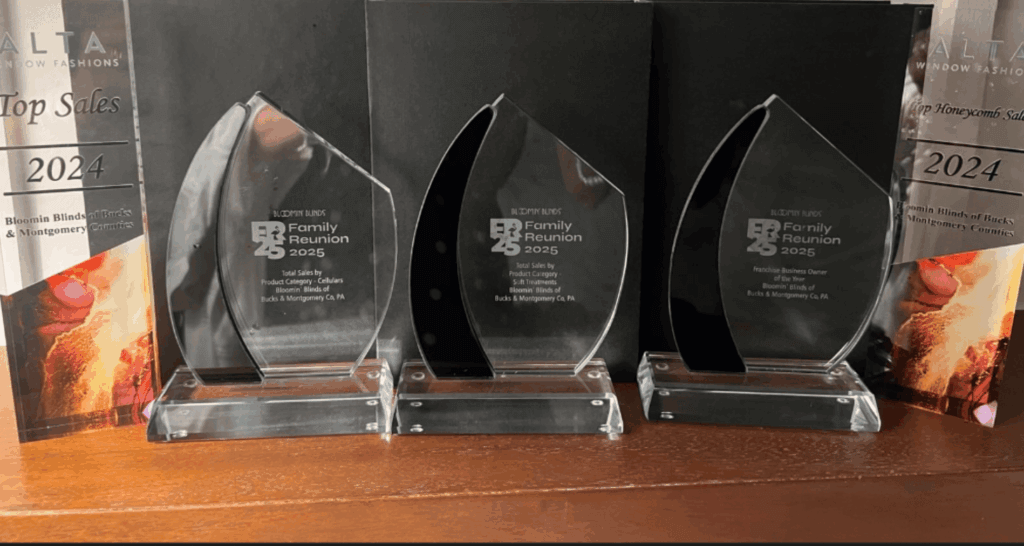 Awards that Bloomin' Blinds Buxmont received
